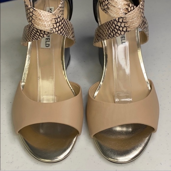 Karl Lagerfeld Open Toe Wedge - Picture 2 of 7